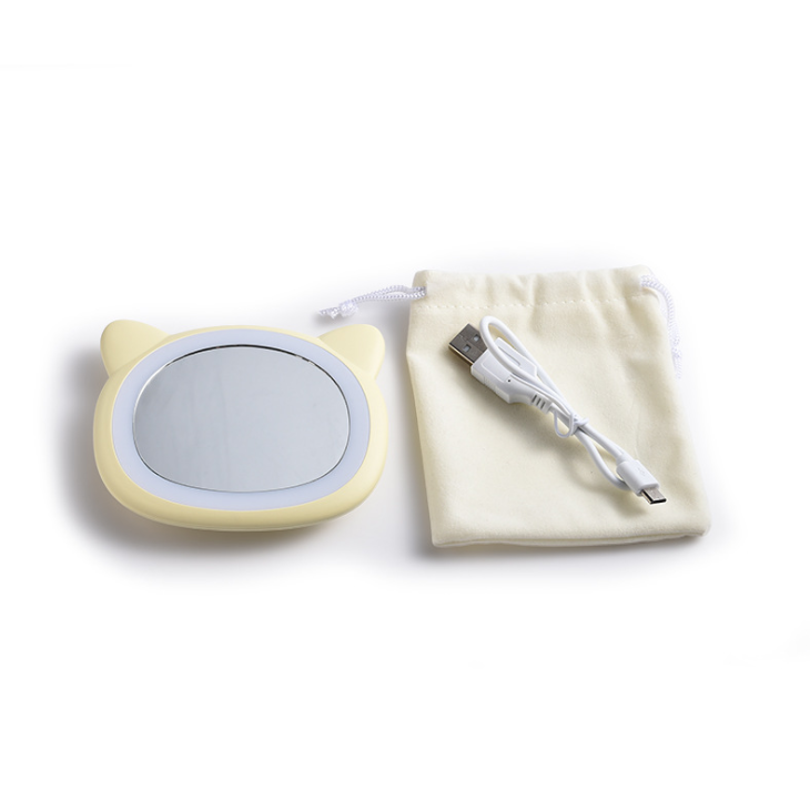 充電LED發(fā)光美妝鏡硅膠LED美妝鏡